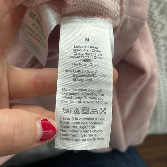 J. Crew Pink Crew Neck Sweatshirt - Picture 5 of 8
